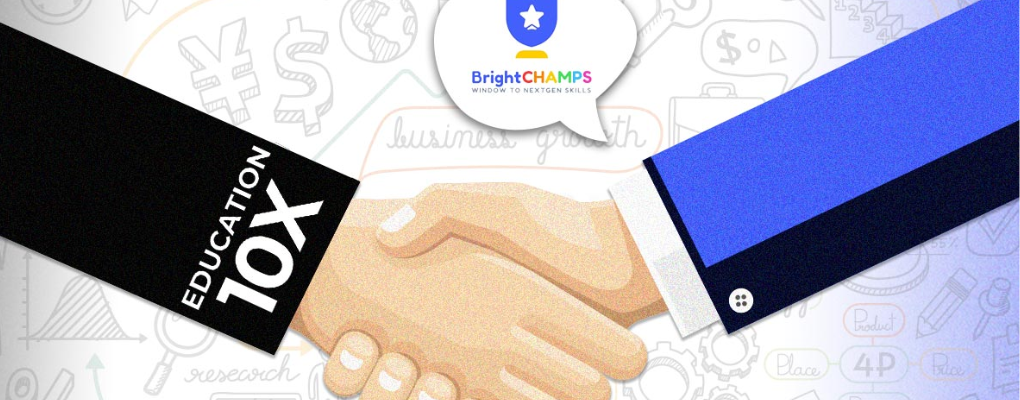 The edtech startup BrightChamps has made its initial acquisition by acquiring Education10X